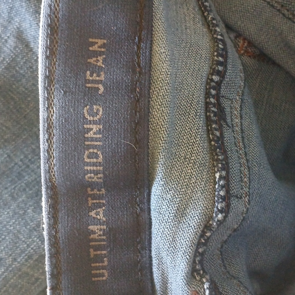 Wranglers Willow Womens Blue Jeans Size 11x34 Flaw Ultimate Riding - Picture 7 of 9
